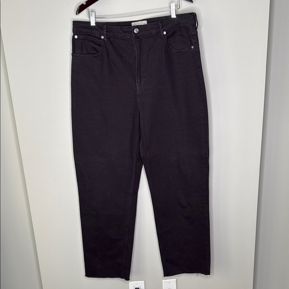 Everlane The Way High Straight Leg Jean in Coal Women's Size 33 Long Like New - Picture 2 of 11